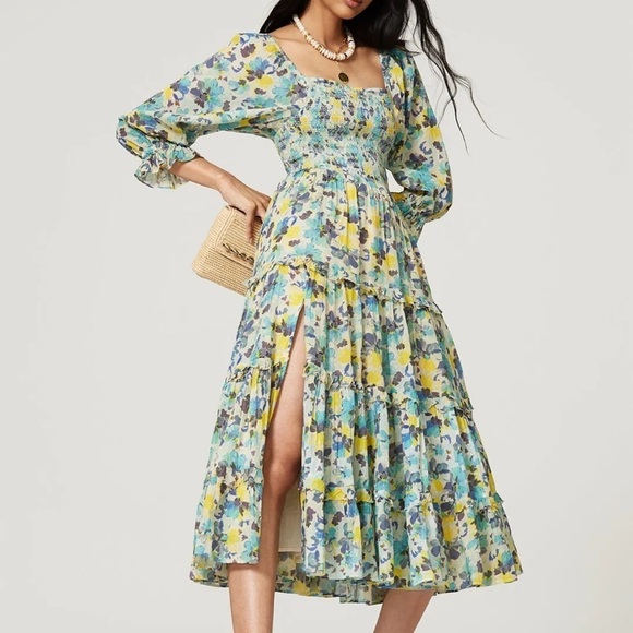 Lock Shack Fancy Blue Capri Dress XS - Picture 10 of 12